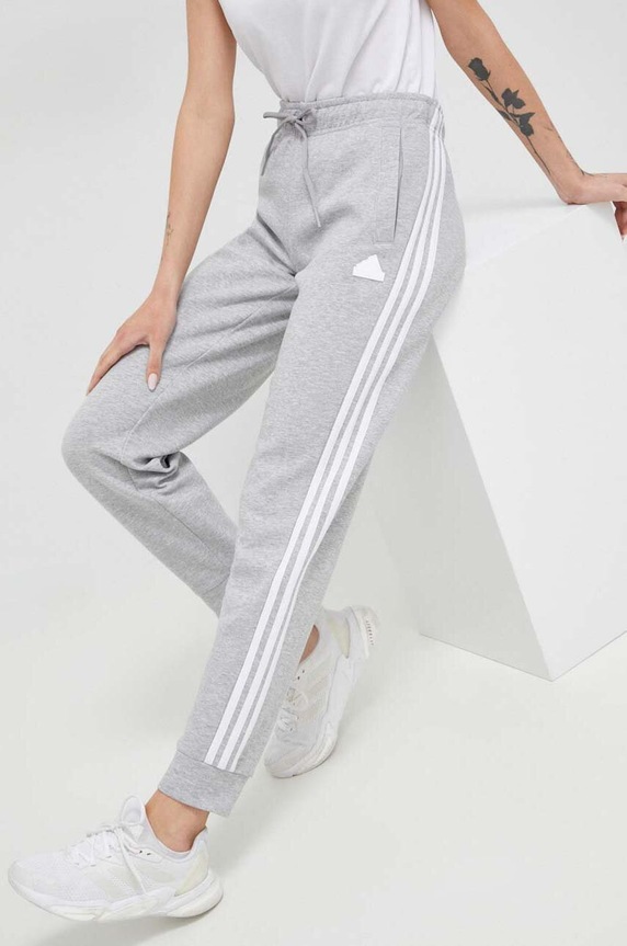 Tepláky adidas IB8531 šedá AW23