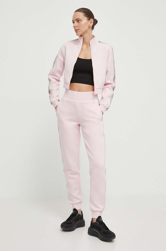 Guess spodnie dresowe BRITNEY V2YB15.KB3P2 różowy SS26