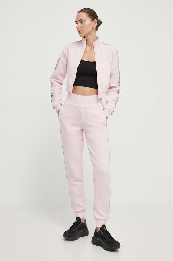 Guess spodnie dresowe BRITNEY V2YB15.KB3P2 różowy SS26