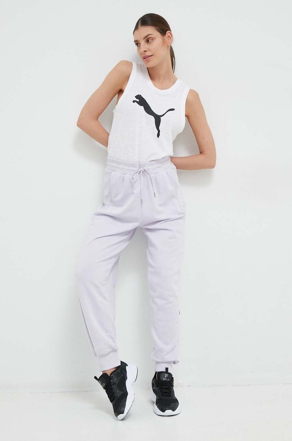 Tepláky Puma 674447 fialová SS23