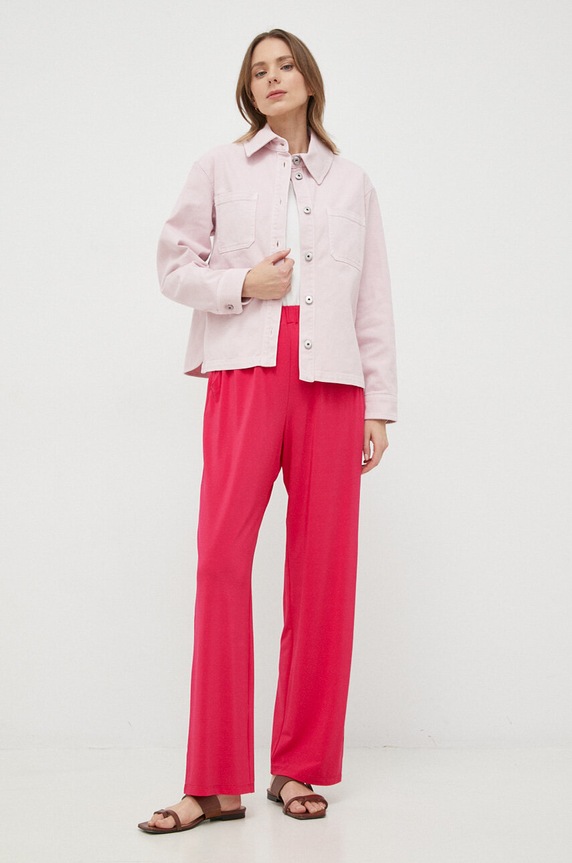 Max Mara Leisure spodnie 2337810536600 różowy SS23