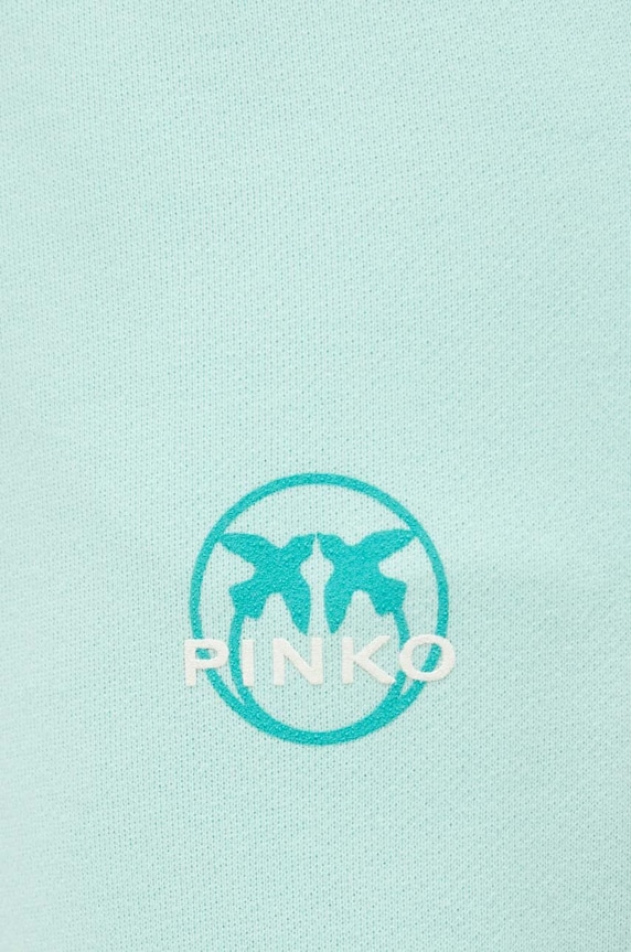 Pinko spodnie dresowe bawełniane zielony 100371.A0KN