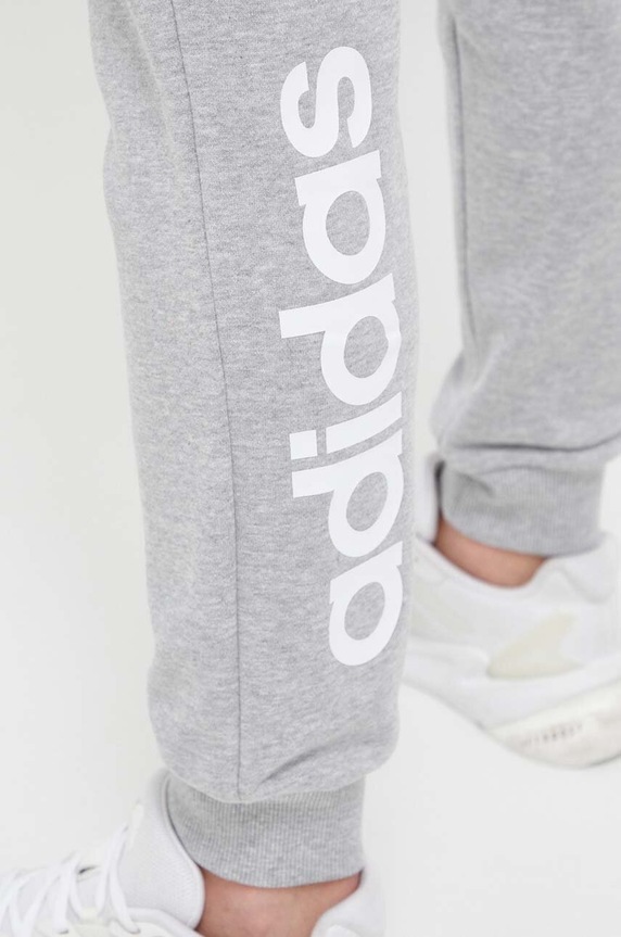 adidas spodnie dresowe bawełniane Essentials szary IC8816
