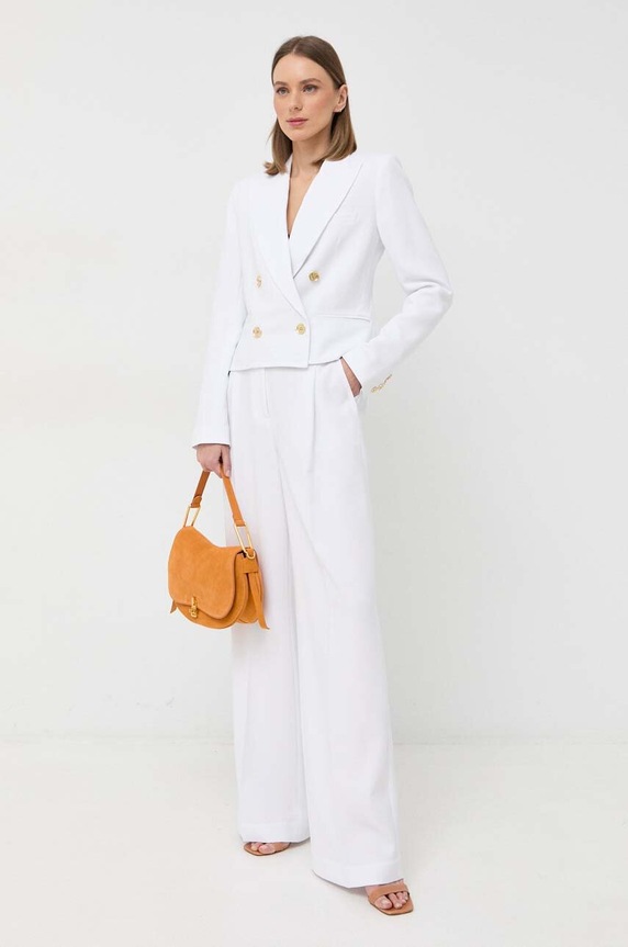 Παντελόνι MICHAEL Michael Kors MS330H2ENX λευκό SS24