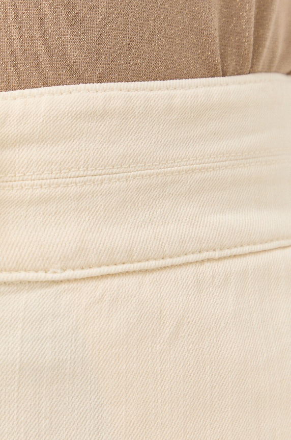 Hlače s dodatkom lana Patrizia Pepe 2P1483.A247 bež