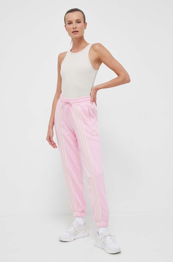 adidas Originals pamut melegítőnadrág IK7854 rózsaszín SS23