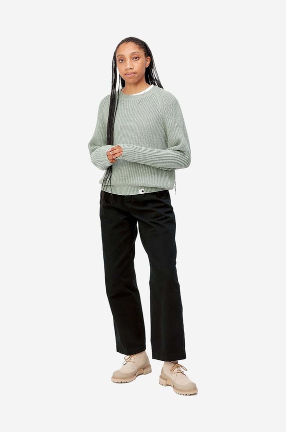 Carhartt WIP pantaloni in cotone Cara cotone nero I029802