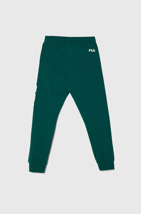 Детски спортен панталон Fila FAK0124 зелен SS25