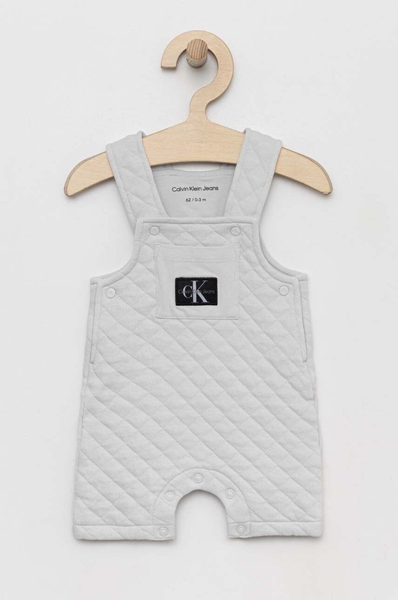 Calvin Klein Jeans rampers niemowlęcy Produkt niemowlęcy szary IN0IN00077.PPYX