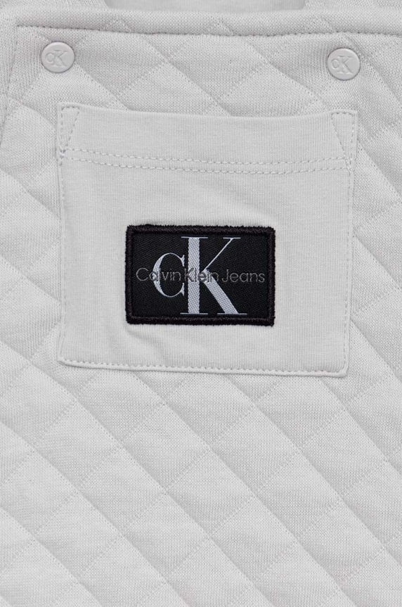 Chłopiec Calvin Klein Jeans rampers niemowlęcy IN0IN00077.PPYX szary