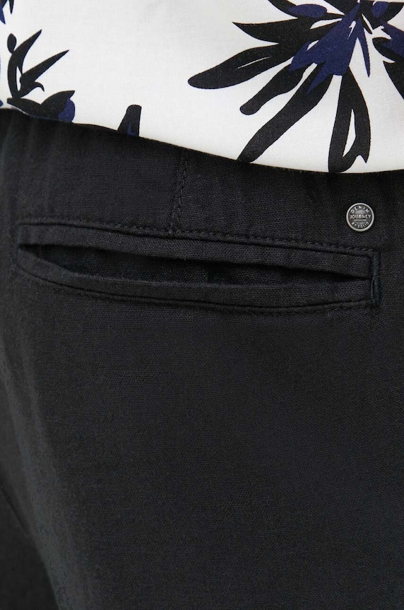 Solid pantaloni din in negru 21107170.194008