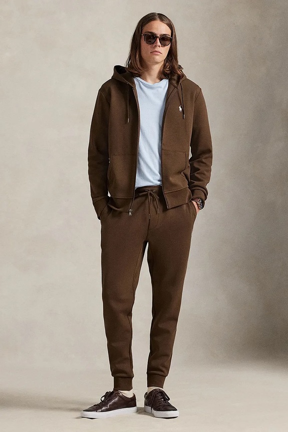 Polo Ralph Lauren Παντελόνι jogger Ανδρικό πλεκτό ύφασμα καφέ 710881518