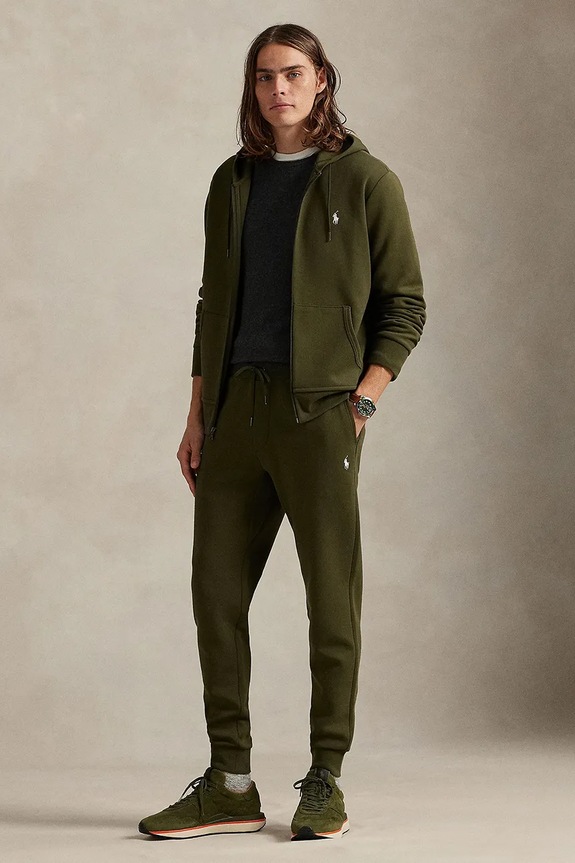 Polo Ralph Lauren Παντελόνι jogger Ανδρικό πλεκτό ύφασμα πράσινο 710881518