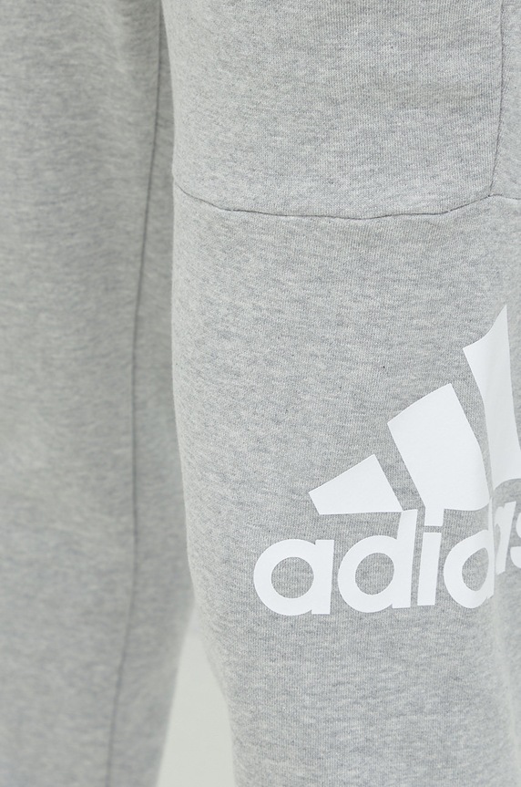 adidas spodnie dresowe bawełniane Essentials szary HA4345