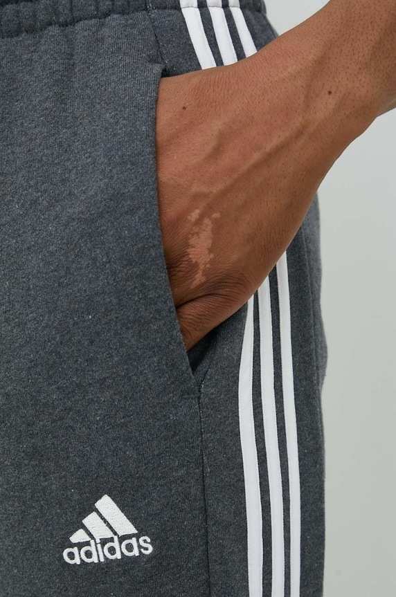 adidas pantaloni de trening din bumbac IC9408 gri