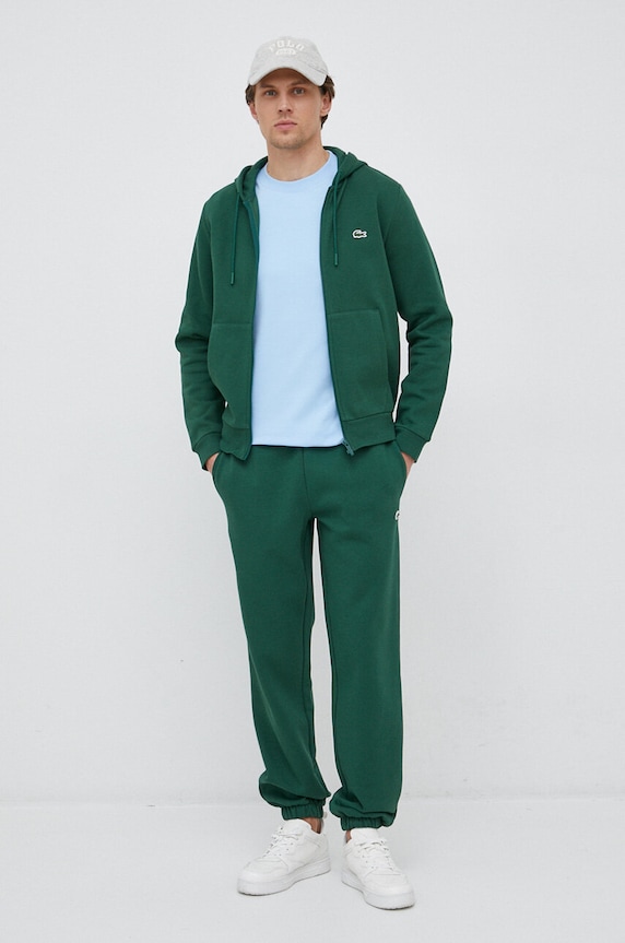 Lacoste spodnie dresowe XH9610 zielony SS26