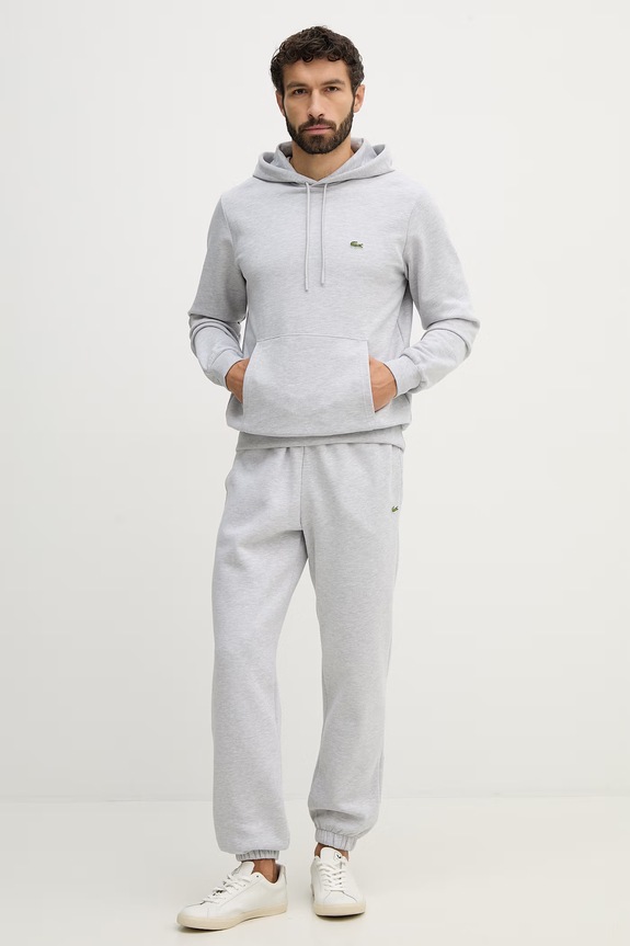 Lacoste spodnie dresowe XH9610 szary SS26