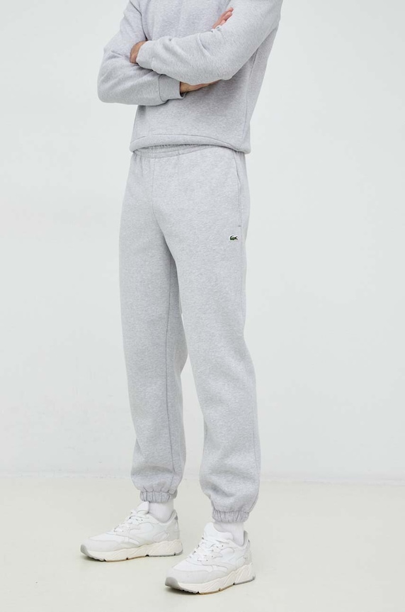 Lacoste spodnie dresowe dzianina szary XH9610