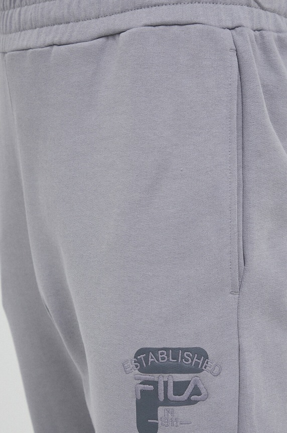 Fila spodnie dresowe bawełniane szary FAM0338