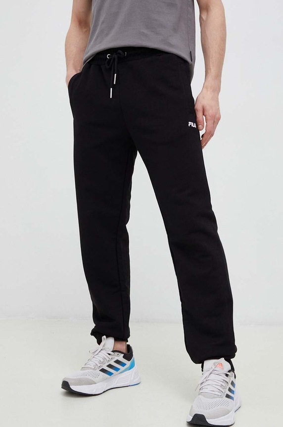 Fila spodnie dresowe dzianina czarny FAM0342
