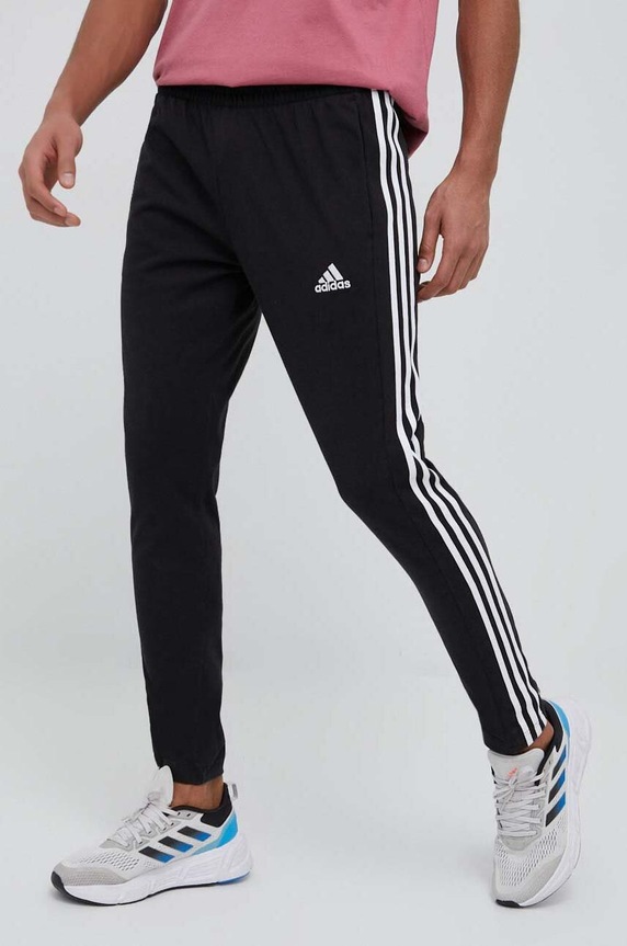 adidas spodnie treningowe Essentials dzianina czarny IC0044