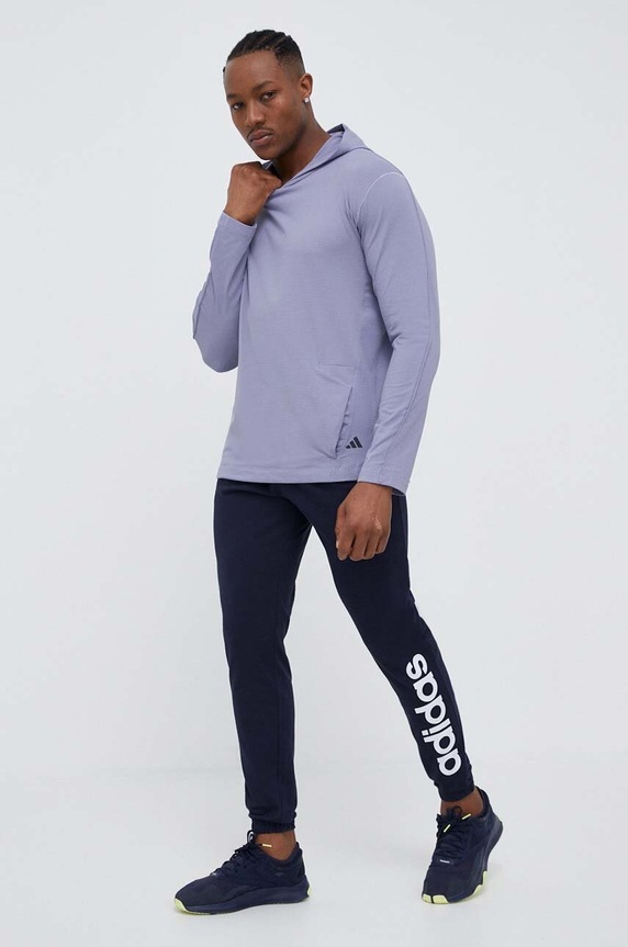 Tréningové nohavice adidas Essentials IC0056 tmavomodrá SS23