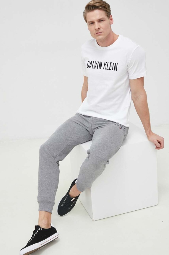 Tommy Hilfiger spodnie dresowe UM0UM02880.PPYX szary SS23
