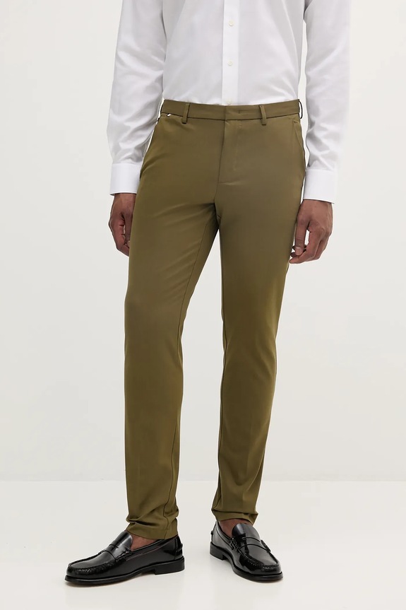 BOSS pantaloni chinos verde 50487754