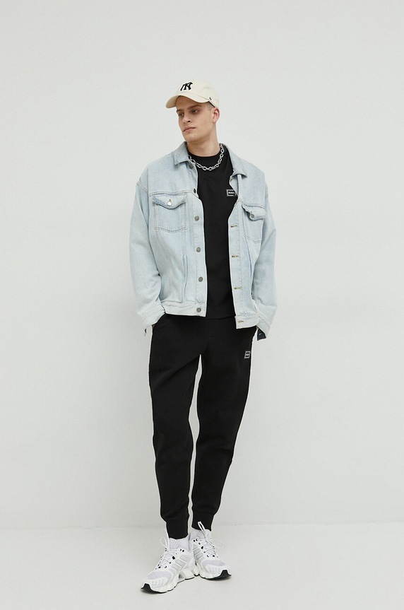 HUGO spodnie dresowe 50485256 czarny SS23