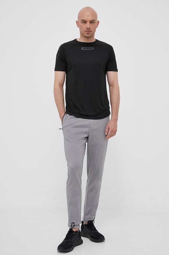 Tepláky Hummel Interval 219168 šedá SS23