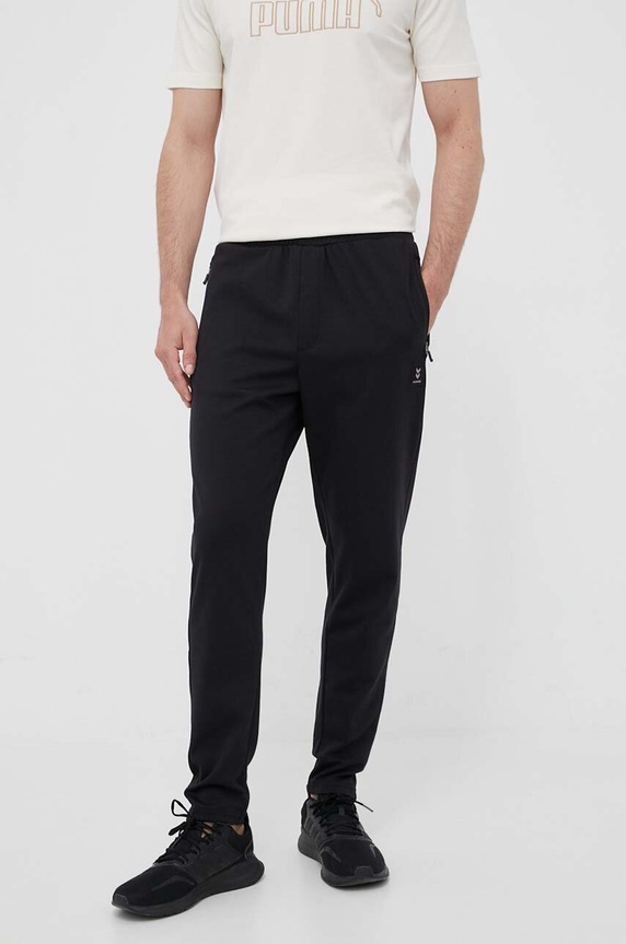 Hummel spodnie dresowe Interval 219168 czarny SS23