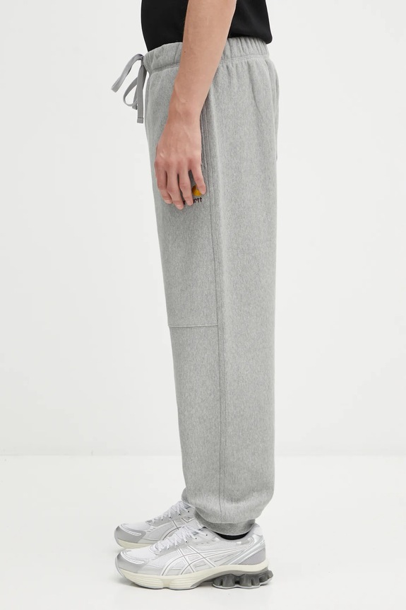 Παντελόνι φόρμας Carhartt WIP American Script Jogging Pant I027042 γκρί SS26