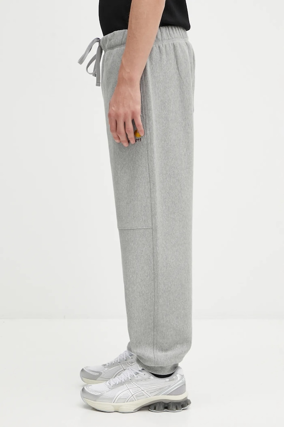 Παντελόνι φόρμας Carhartt WIP American Script Jogging Pant I027042 γκρί SS26