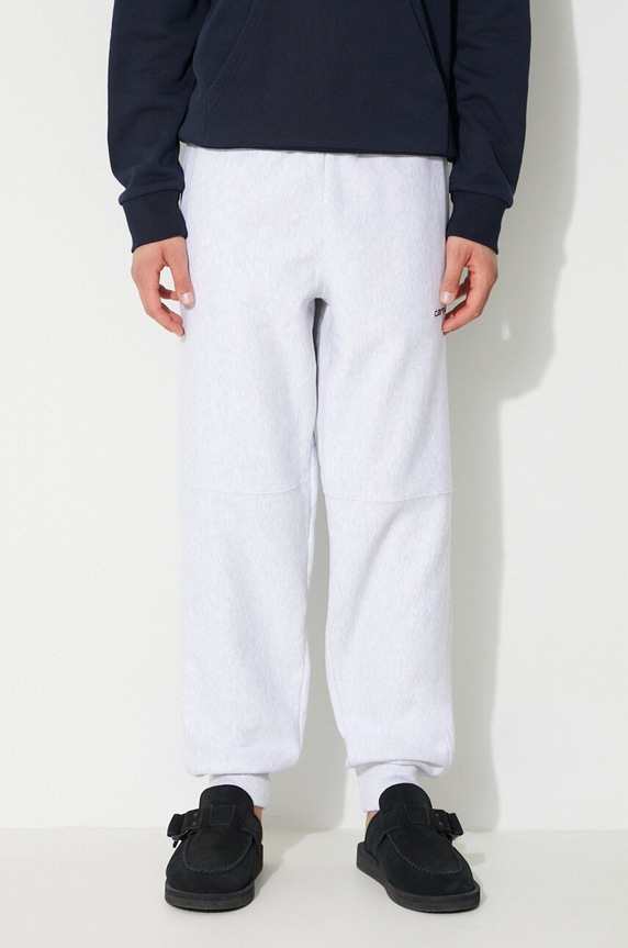 Carhartt WIP joggers American Script Jogging Pant semplice grigio I027042