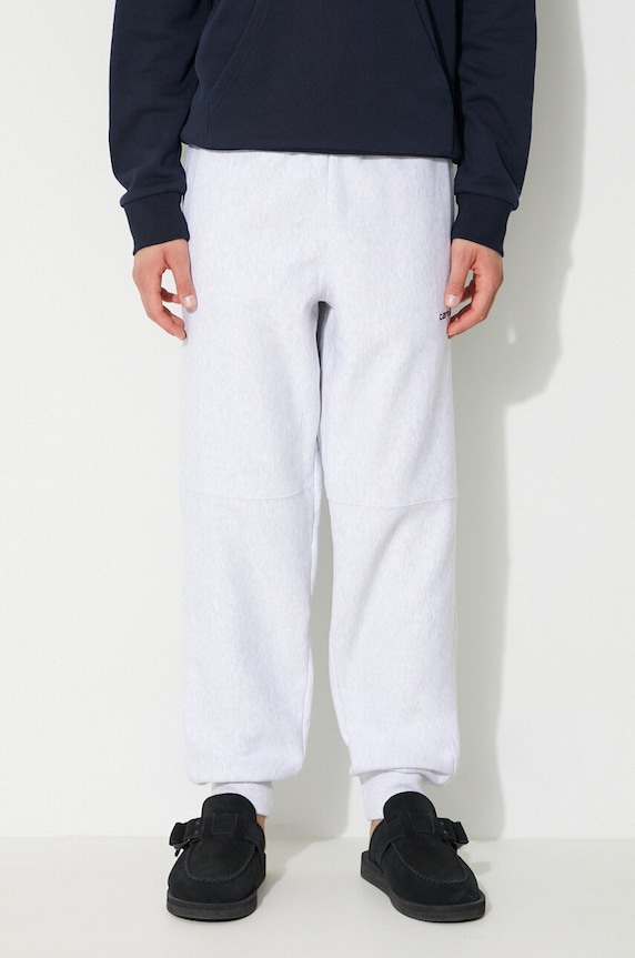 Carhartt WIP joggers American Script Jogging Pant semplice grigio I027042