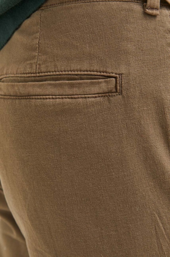 Abercrombie & Fitch nadrág vászonkeverékből barna KI130.3069.420