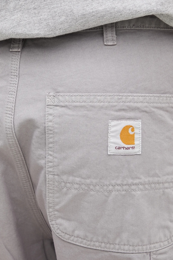 Carhartt WIP cotton trousers Single Knee Pant gray I031499.2LRGD