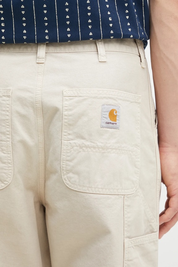 Carhartt WIP cotton trousers Single Knee Pant beige I031499.2LPGD