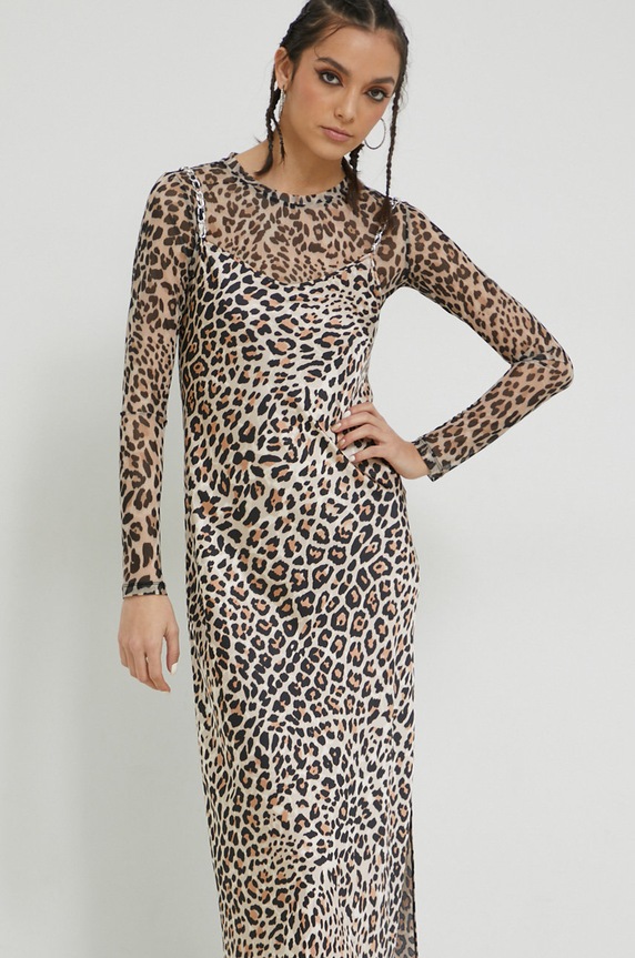 Odzież HUGO sukienka 50484577 beżowy