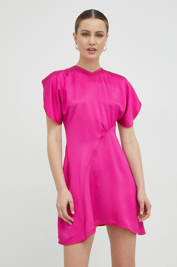 Odzież Victoria Beckham sukienka 1123WDR004441B różowy