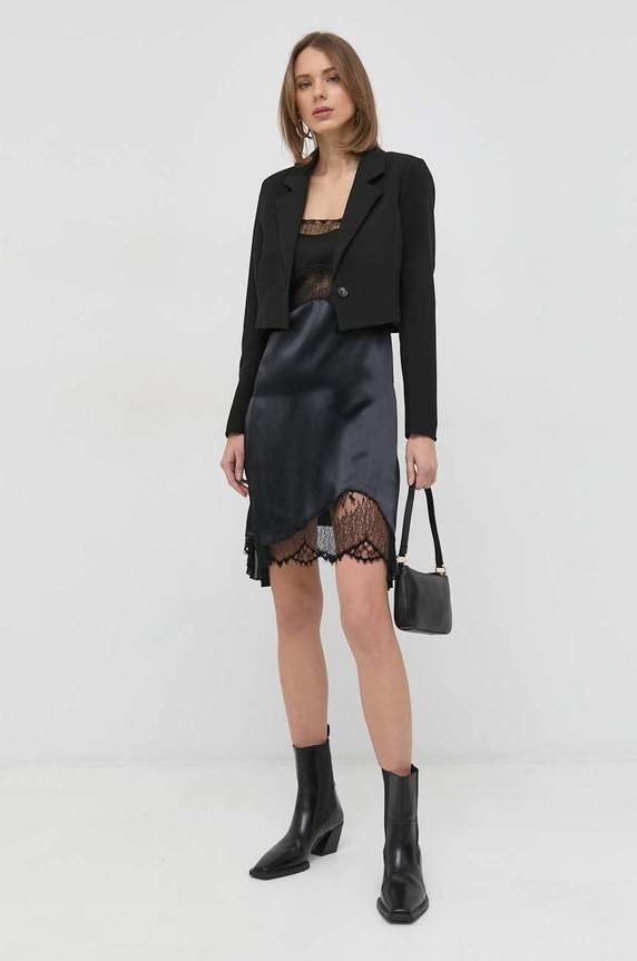 Victoria Beckham sukienka 1123WDR004388D czarny SS23