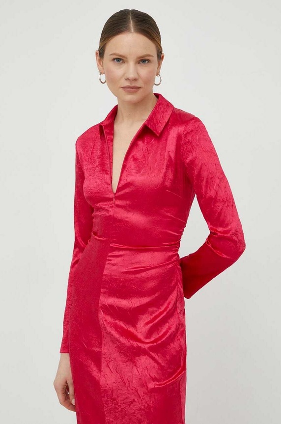 Samsoe Samsoe sukienka F22400073 różowy SS23