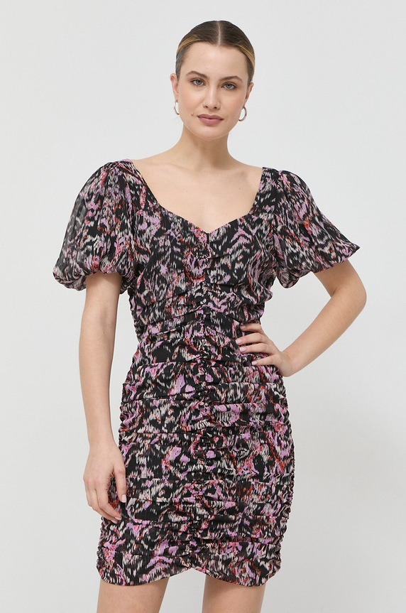 Notes du Nord sukienka Fabiola Lurex tkanina multicolor 13019