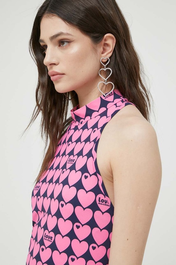 Love Moschino sukienka różowy W.5.D08.00.E.2410