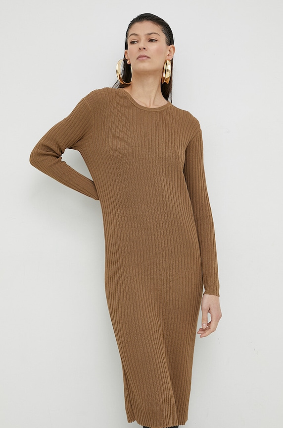 Tiger Of Sweden rochie midi maro S70135023