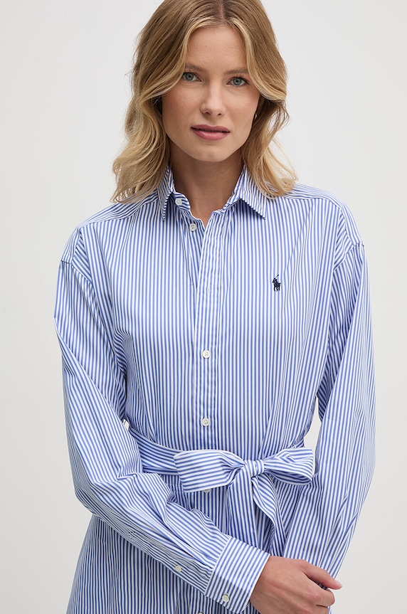 Памучна рокля Polo Ralph Lauren син 211891428