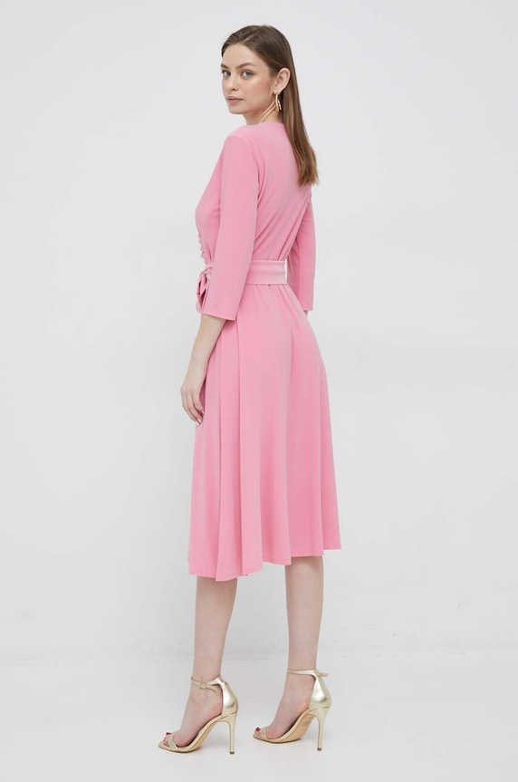 Ρούχα Φόρεμα Lauren Ralph Lauren 250769904 ροζ