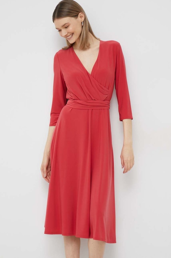 Lauren Ralph Lauren sukienka 250769904 czerwony NC24