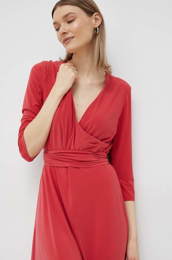 Lauren Ralph Lauren sukienka czerwony 250769904