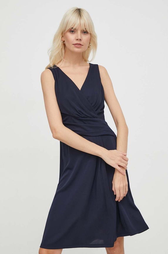 Lauren Ralph Lauren sukienka 250865006 granatowy SS25